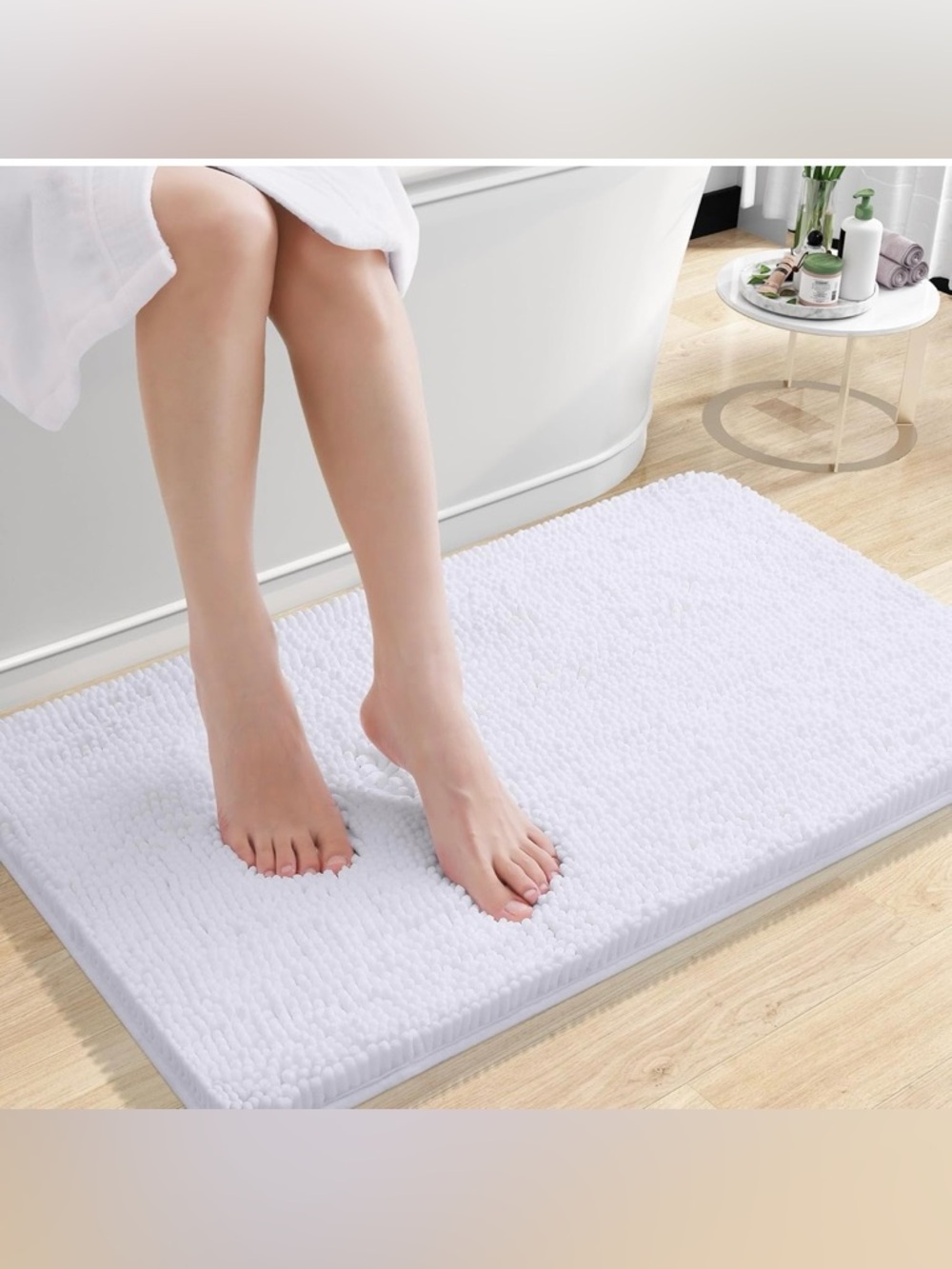 OLANLY Bathroom Rugs 24x16